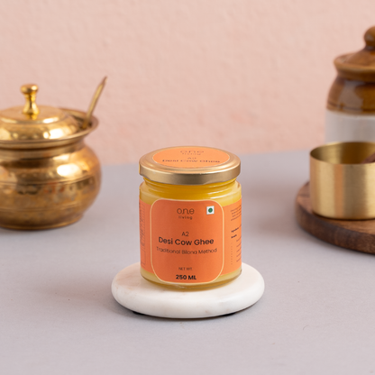 A2 Desi Cow Ghee | 250 ml | Traditional Bilona Method | Freebie