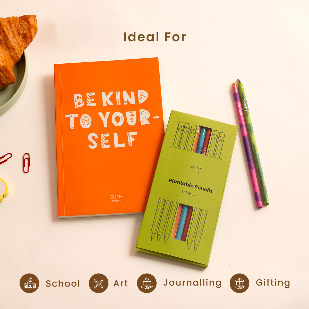 Plantable Pencils | Pack of 12 | Embedded with Seeds