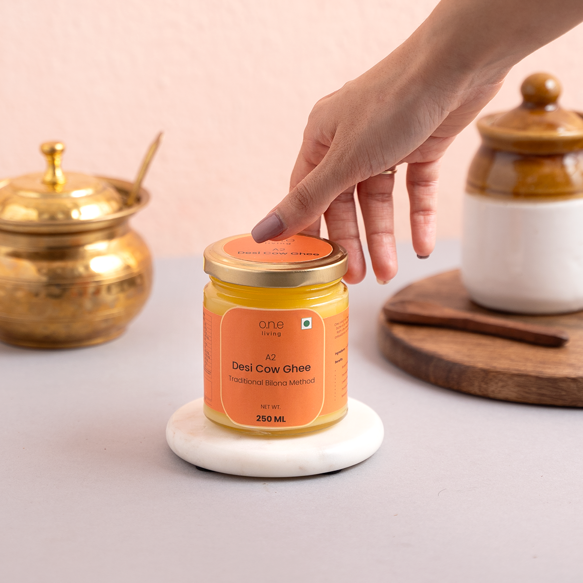 A2 Desi Cow Ghee | 250 ml | Traditional Bilona Method - New Freebie
