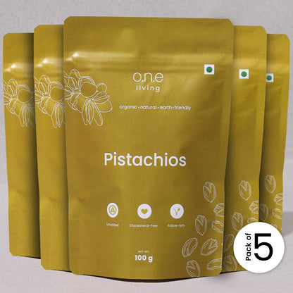 Pistachios | Plain | Pack of 5 | 100 g Each