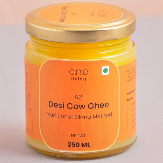 A2 Desi Cow Ghee | 250 ml | Traditional Bilona Method - New Freebie