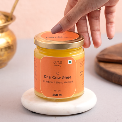 A2 Desi Cow Ghee | 250 ml | Traditional Bilona Method | Freebie