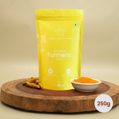 Lakadong Turmeric Powder | Haldi Powder | 250 g | Pack of 2 | High Curcumin